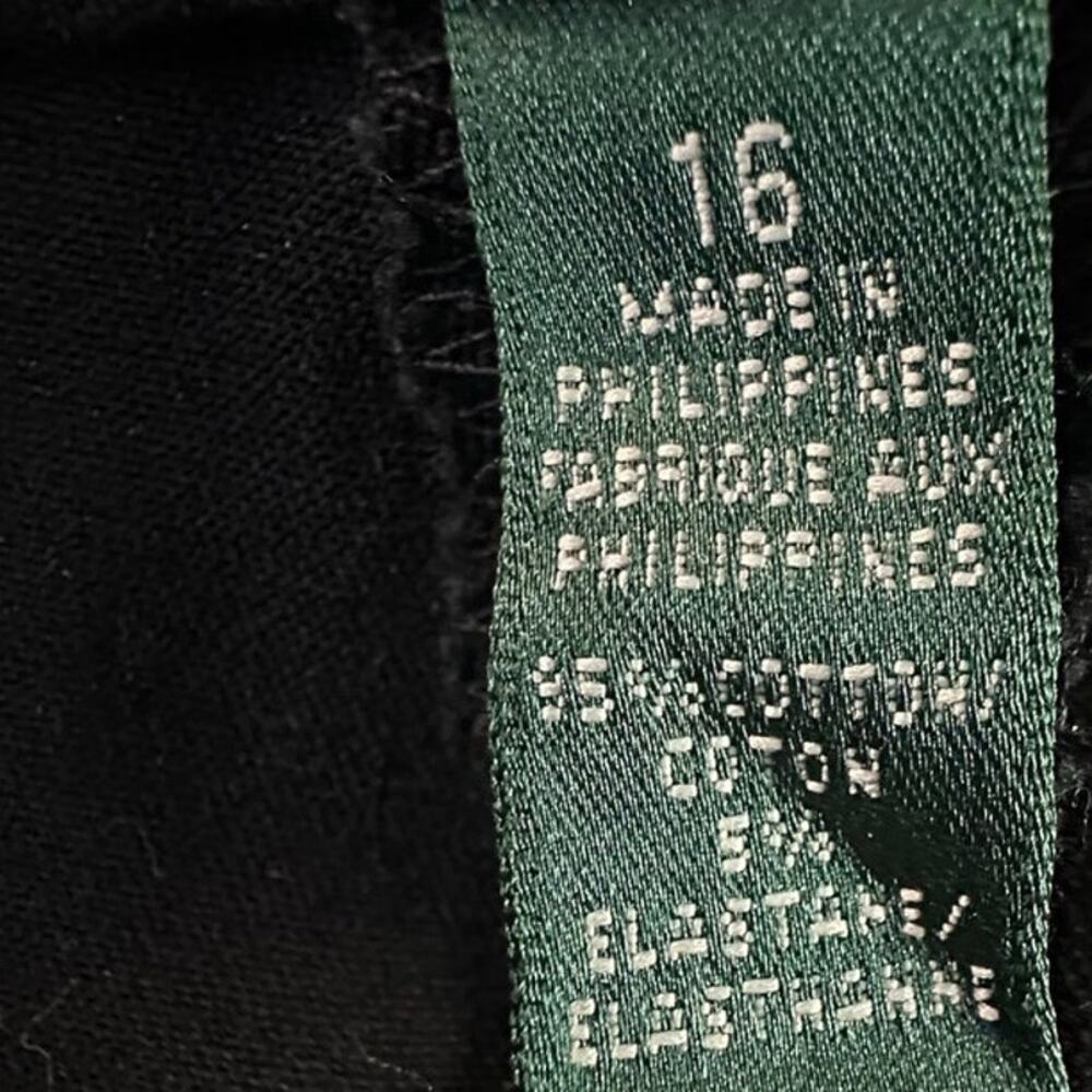Lauren Ralph Lauren Adelle Pants Women’s 16 Black Career Office Dress Classic - Picture 4 of 11